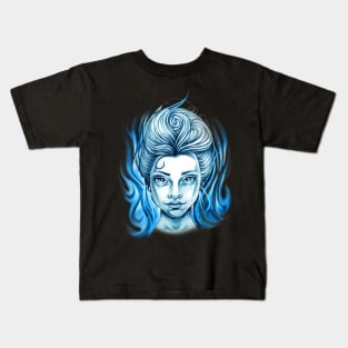 Reborn From Cold Flames Kids T-Shirt